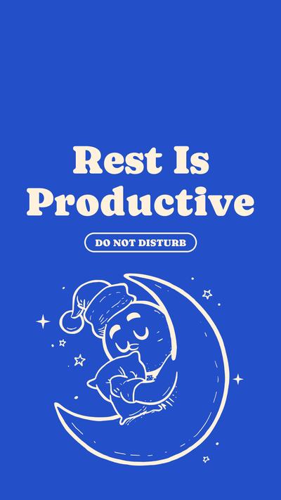 Rest Is Productive wallpaper